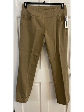 JAG Jeans Peri Toffee Tan High Rise Straight Leg Denim Jeans Womens 16 NWT